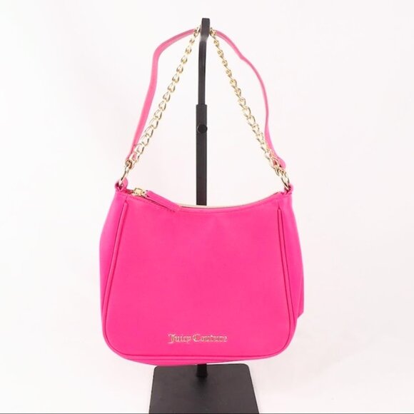 Juicy Couture Pink Purse with Gold Hardware and Chain Accent NWOT - Picture 2 of 12